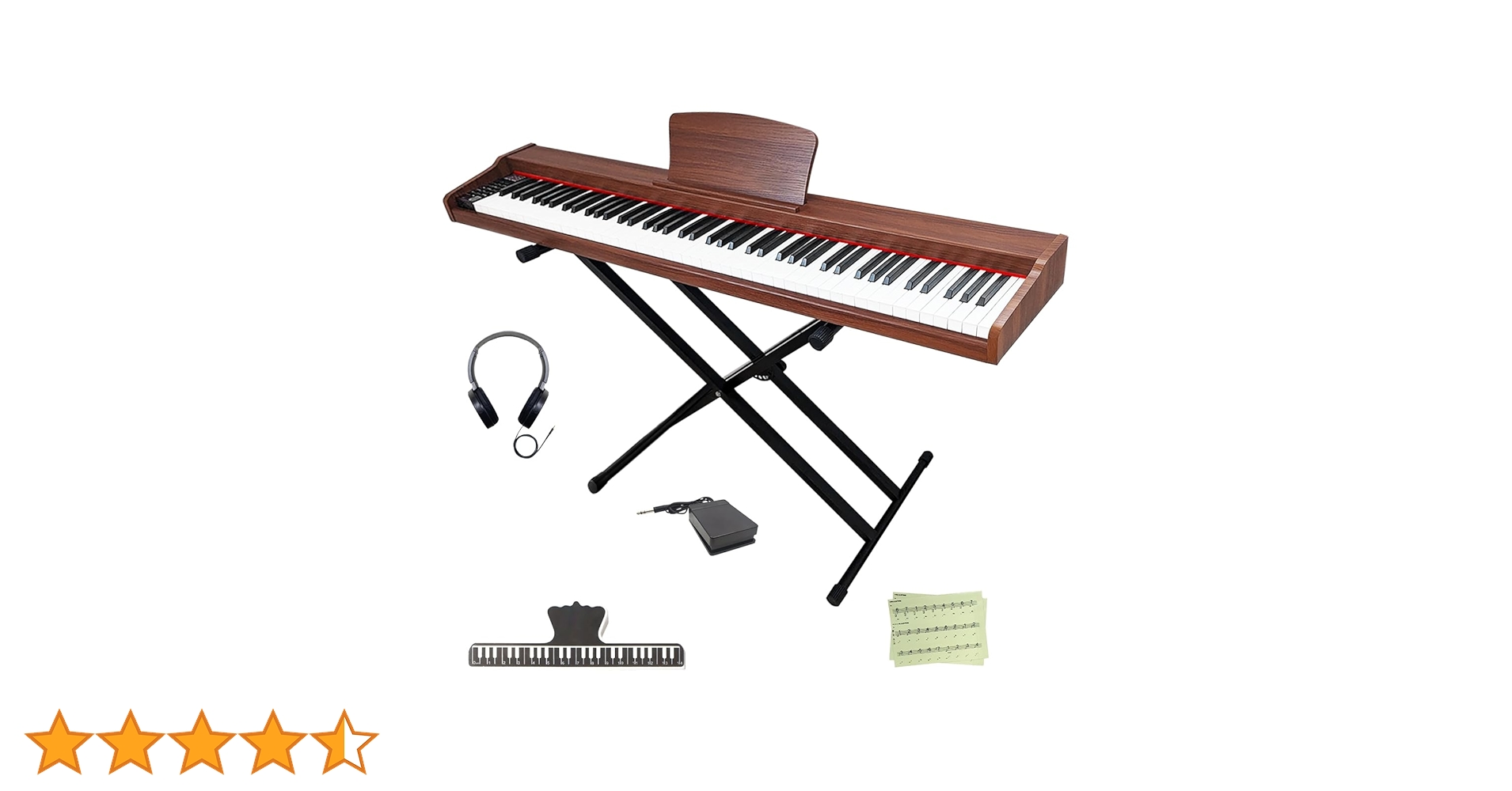 【美品】Longeye ロンアイ 電子ピアノ MOLD2 スタンド付き 88鍵盤 61MsNAlimOL.jpg_BO30,255,255,